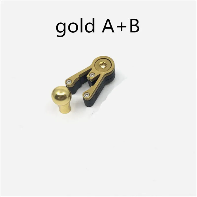 3 Цвета Складные велосипедные головки трубки складной инструмент крепления Титан+ алюминиевый сплав части для brompton краба когти - Цвет: AB gold