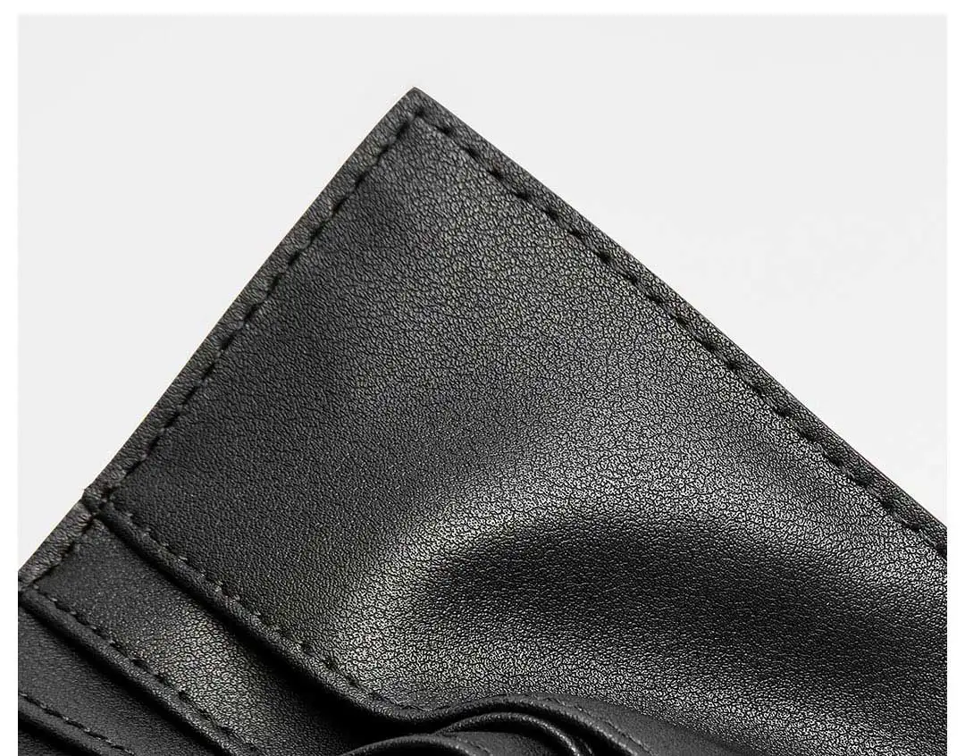 Xiaomi Youpin VLLICON Vintage Cow Genuine Leather Wallet Ultra Thin ID Credit Card Holder Purse Cash Money Case for Men Women
