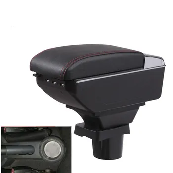 

For Mitsubishi Colt Armrest box central Store content box with cup holder ashtray with USB interface