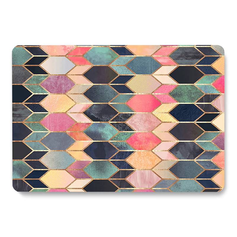 Colorful Diamond Art Pattern Laptop Case For MacBook Retina Air 11 12 13.3 New Pro 15.4 16 inch Cover shell | Компьютеры и офис