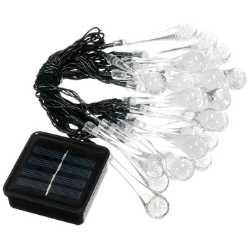 

Solar String Light 30 Led Waterproof Water Drop String Fairy Light Outdoor Garden Christmas Party Decoration Solar Lights