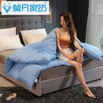 

100% White Superfine Fiber Winter Quilt Comforter Polyester Blanket Soft & Hypoallergenic Cover Comforter Twin Queen King SizeCF