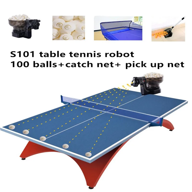 vloek zeevruchten Zeeman Suz Tafeltennis Robot S101 Tafeltennis Trainer Met 40 + Pingpongballen Voor  Kid Racket Sport Met Pingpong Netto en Picking Netto|Tafeltennistoebehoren  en uitrusting| - AliExpress