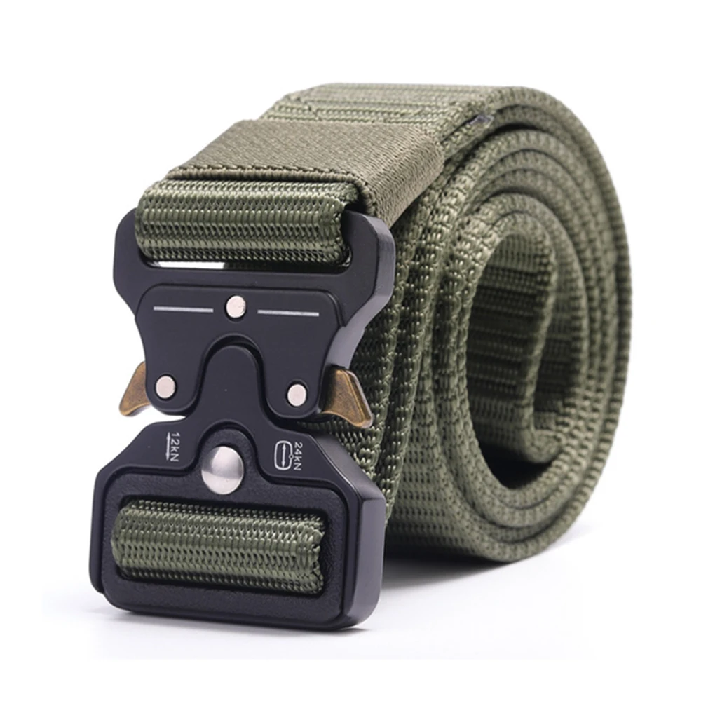 YD1 Armygreen Мужской наружный спортивный походный холщовый пояс для безопасности кемпинга поясная поддержка пригодный для носки дышащий военный Охотничий Тактический ремень - Цвет: YD1 Armygreen