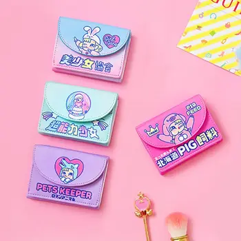 

Women Girls Cartoon Card Holder Case Change Coin Pocket Zipper Wallet Organizer