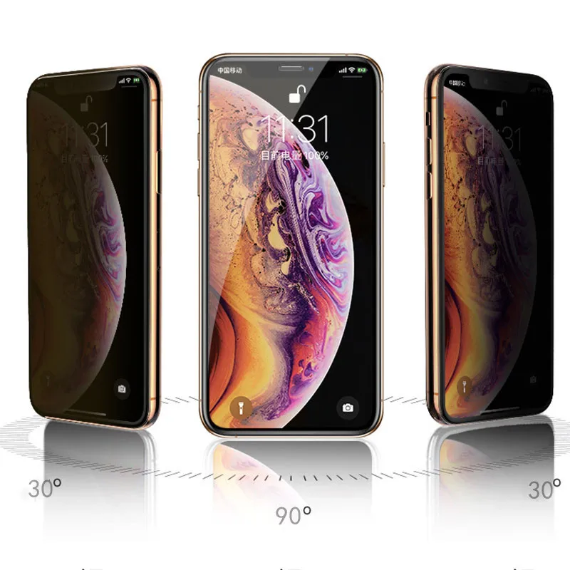 Закаленное стекло с полным покрытием для iPhone 11 Pro XS Max защитная пленка X XR 8 7 6 S plus