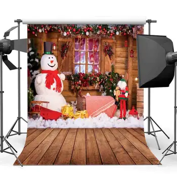 

SHENGYONGBAO Vinyl Custom Photography Prop Christmas day Winter theme Photo Studio Background DJ-1212