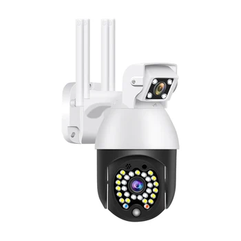 

Dual Lens 1080P WiFi PTZ IP Camera EU US UK AU 2MP CCTV Home Security 29Pcs LED Light IR Night Vision Outdoor Camera Security