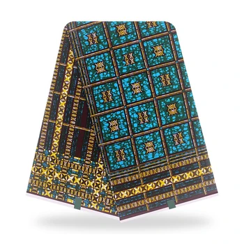 

Nigerian Lace Fabrics 2020 High Quality 100% Cotton African Wax Block Printed Nigeria Ankara Fabric 6 Yards For Dress Sewing