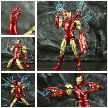 

Avenger 4 Endgame Iron Man MK85 7" Action Figure Ironman Mark 85 Nano Weapons Tony Stark Legends Original ZD Toys Doll Model