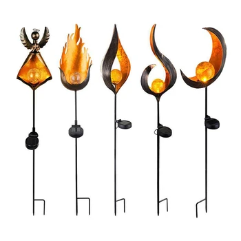 

Sun Moon LED Solar Flame Light LED Garden Light Flame Effect Lamp Waterproof Outdoor Lights Landscape Decorative Solar Light
