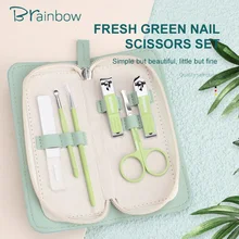 

6PCS Manicure Set Pedicure Sets Nail Clipper Stainless Steel Professional Nail Cutter Tools with Travel Case Kit