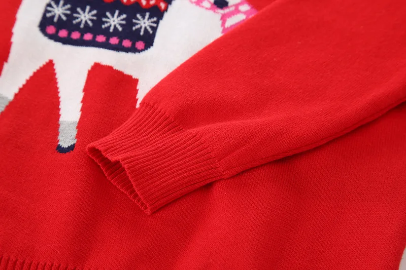 Jargazol/Рождественские Топы; свитер для девочек-подростков; осенний вязаный костюм для больших девочек; зимняя детская одежда с вышивкой оленя