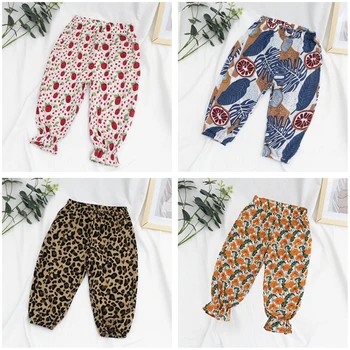 

Kids Girls Boys Mosquito-proof Pants Summer Bohemian Lantern Pants Colorful Harlan Trousers 2 3 4 5 6 Year Children Clothing