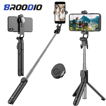 

Phone Bluetooth Selfie Stick Portable Remote Control Self-Timer Tripod Clip Holder Camera Self Time Artifact Rod For IOS Android