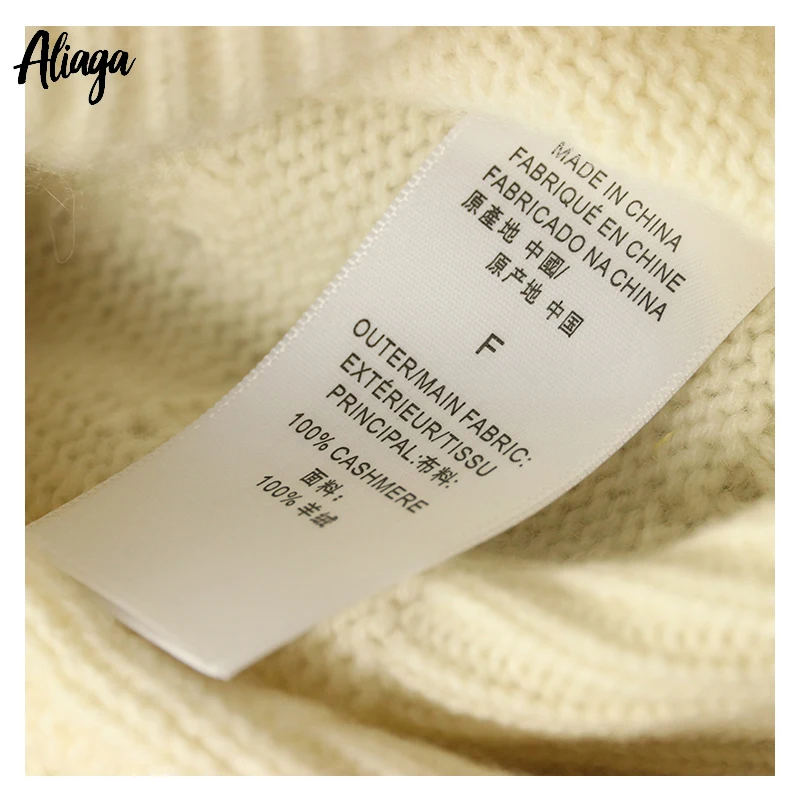 Aliaga Модный женский свитер, кашемир, свитер, пуловер размера плюс, женский свитер, зимний теплый толстый джемпер, топы