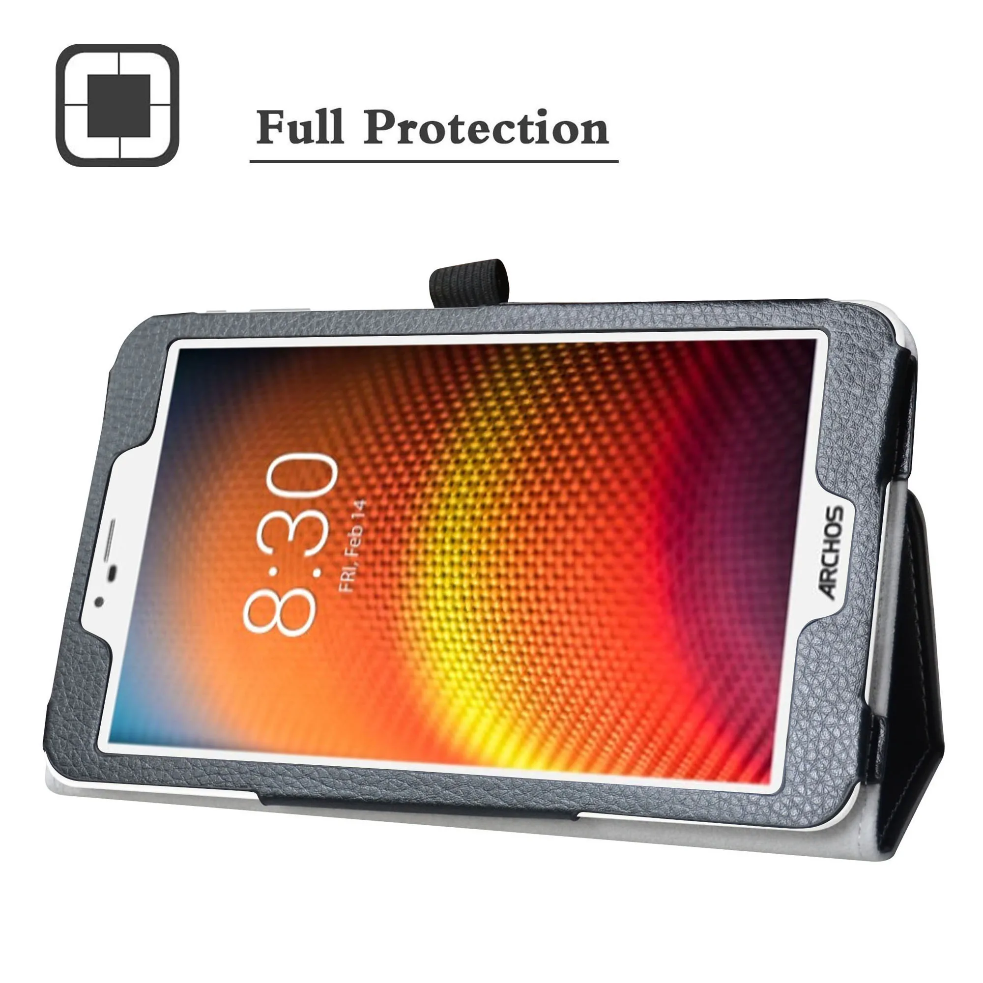 Чехол для 8," Archos Core 80 Wi-Fi планшет складной Стенд PU кожаный чехол с магнитной застежкой