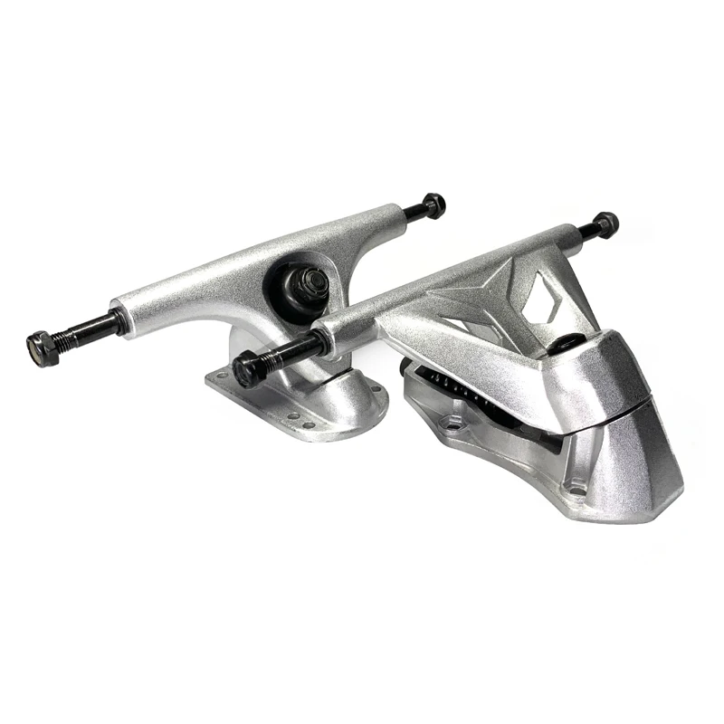 silver-2nd-generation-land-surfing-skateboard-bridge-cx4-bridge-longboard-ski-steering-bracket-c7-ground-free-rotating-bracket