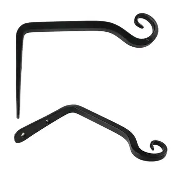 

New Metal Decorative Bracket Bent Curved Hook Hanging Flower Basket Clothes Hanger