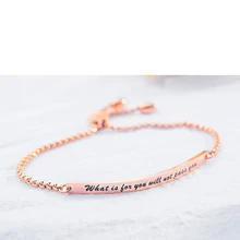 Япония и Южная Корея титана стали леди браслет английский дружба вдохновение предложение тянуть пряжки изгиб руки украшения