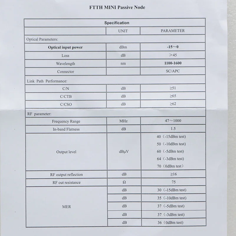 10 pçs novo receptor de fibra óptica,