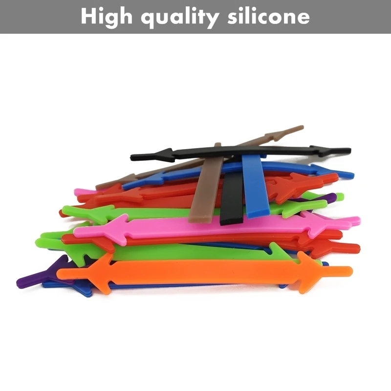 12pcs Lazy Elastic Silicone Shoelaces No Tie Running Sneakers Strings Shoe Laces Easy Shoes Accessories for man women unisex