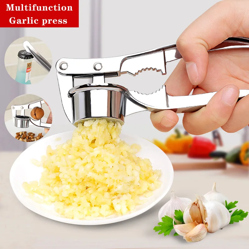Creative Aluminum Garlic Press Crusher Squeezer Masher Home Kitchen Mincer 