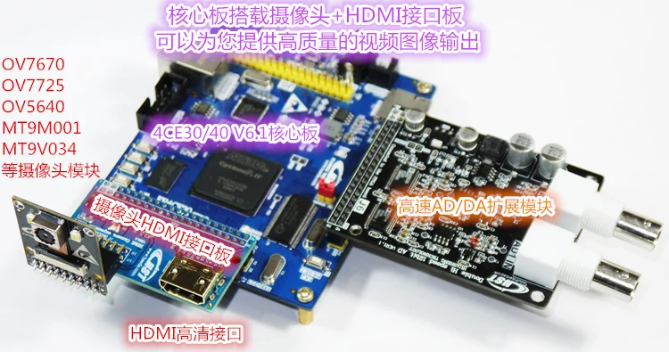 Двухканальный AD9226 FPGA USB для сбора данных, Виртуальная система разработки инструментов DDR2 Edition