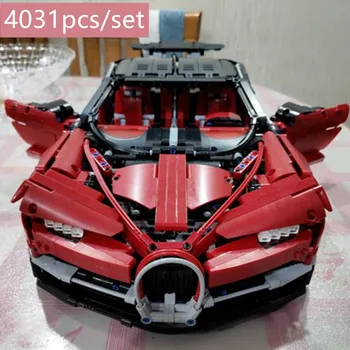 

New 4031PCS Technic Super Model Red Blue Sport Car Fit lepining Technic City Racing Car Building Block Brick Kid Diy Toys Gift