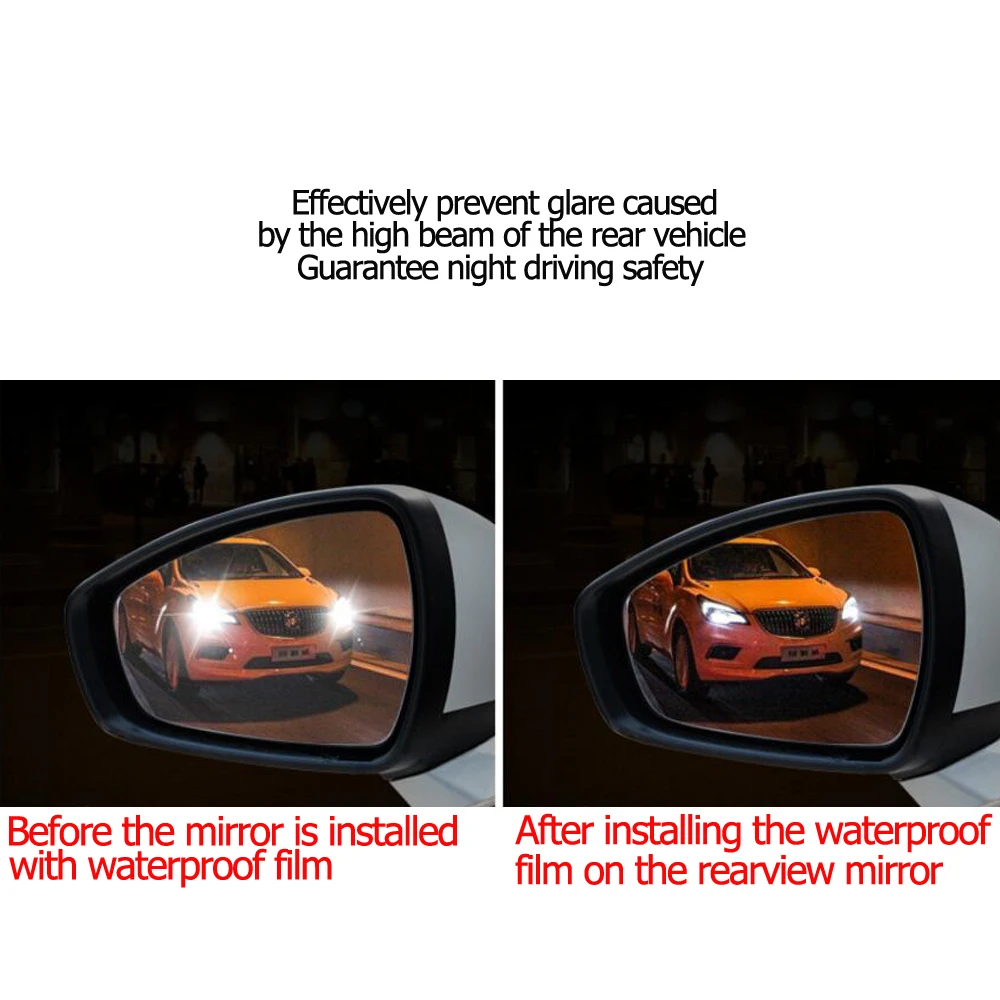 Rearview Mirror Protective Film Anti Fog Window Foils Rainproof Rear View  Mirror Stickers Screen Protector Car Accessories With Package From 0,5 €