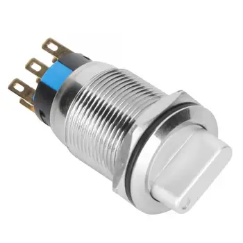 

40PCS BEM-19-31 3-Position Selector Knob Switch Waterproof Rotate Switch with Self-Locking Three-Position Knob