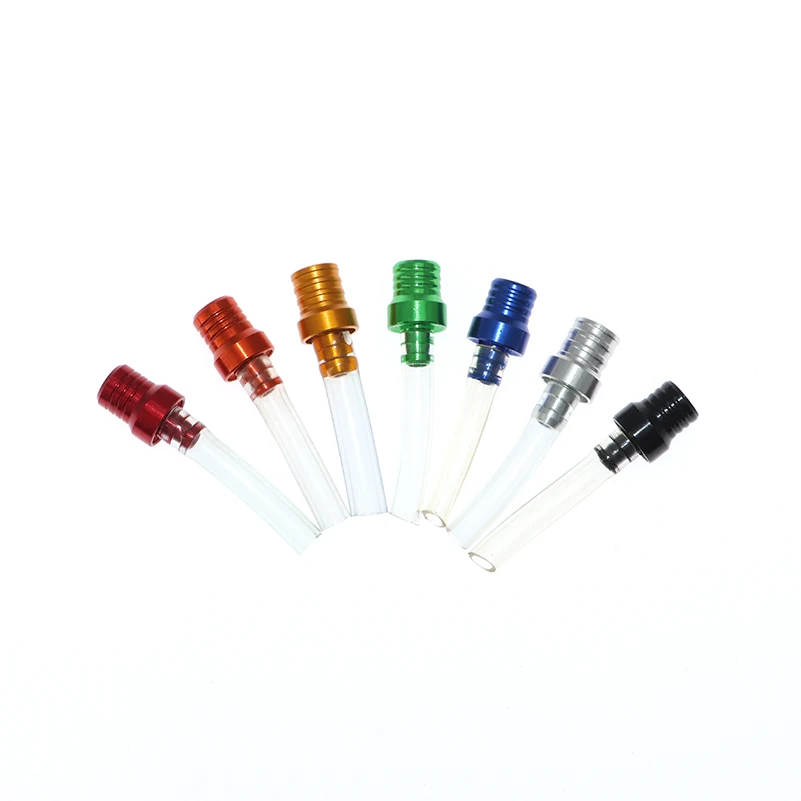 1PC Motorcycle Gas Fuel Cap 2 Way Valves Vent Breather Hoses Tubes For