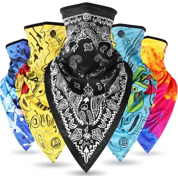 

New Motorcycle Full Face Mask Shield Neck Gaiter Ring Tube Scarf Moto Bandana Quick Drying Head Masque Headband Men Women