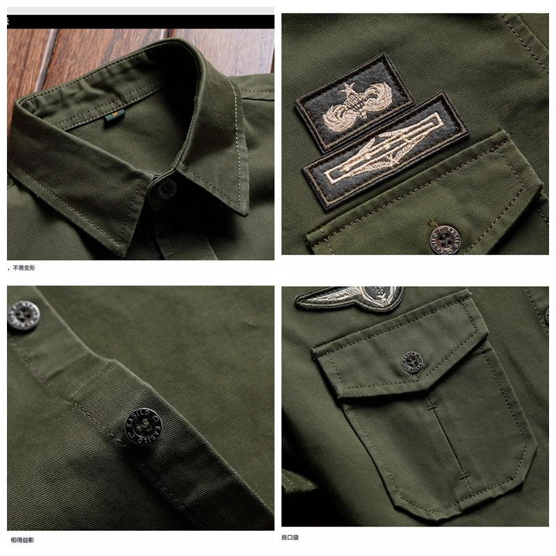 Military styled shirt-4