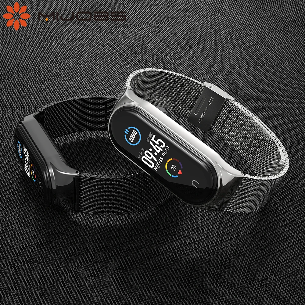 For Mi Band 6 5 4 3 Strap for Xiaomi Mi Band 5 Bracelet Metal Pulseira  Correa Xiomi Miband 3 4 5 6 Wristband NFC Global Version|Smart Accessories|  - AliExpress