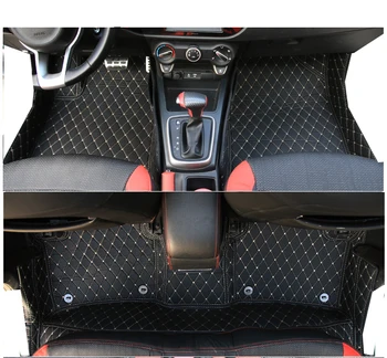 

leather car floor mats for kia rio x line kx cross 2017 2018 2019 2020 mat interior accessories carpet foot auto