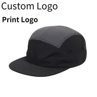 Custom Logo Spring and Summer 5 Panel Baseball Cap Quick-drying Waterproof Nylon Hat Bomber Camping Sports Leisure Cap Unisex 1