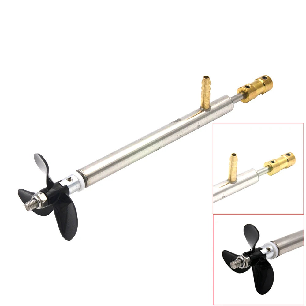 Kit Arbre De Transmission 4mm Pour Bateau RC - En Acier Inoxydable Avec Hélice, Coupleur Et Roulements, Longueur 13cm/8cm