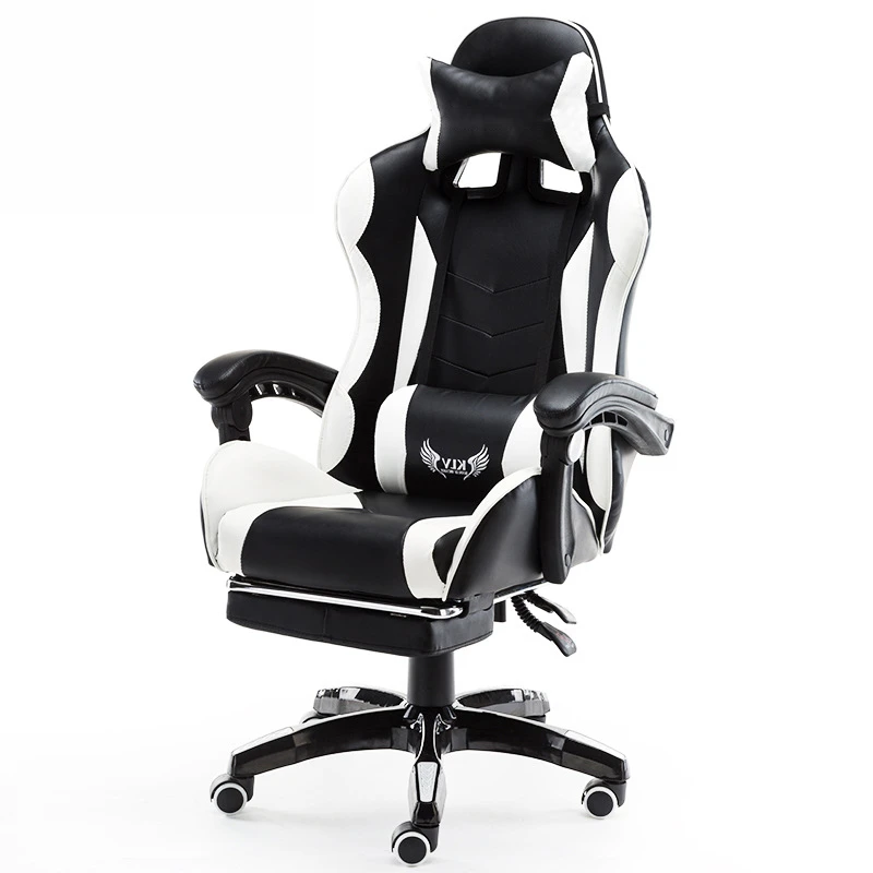  High Quality Chaise Gaming Silla Office Chair ArmChair Synthetic Leather Ergonomics With Footrest H
