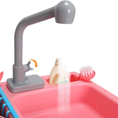 

Children Play House Model Dishwasher Toy Educational Early Childhood Infants Model Electric Tableware Washing Counter