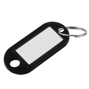 

1pc Plastic Cool Key Ring Baggage Tags Keychains Jewelry Cars Boarding Pass Key Fob Label Ring Tags Name Card Label