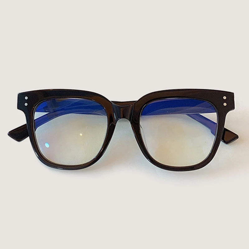No2 Eyeglasses Квадратная рамка для очков Женская Ретро ацетатная оправа классические очки Оптическая - Цвет оправы: No2 Eyeglasses
