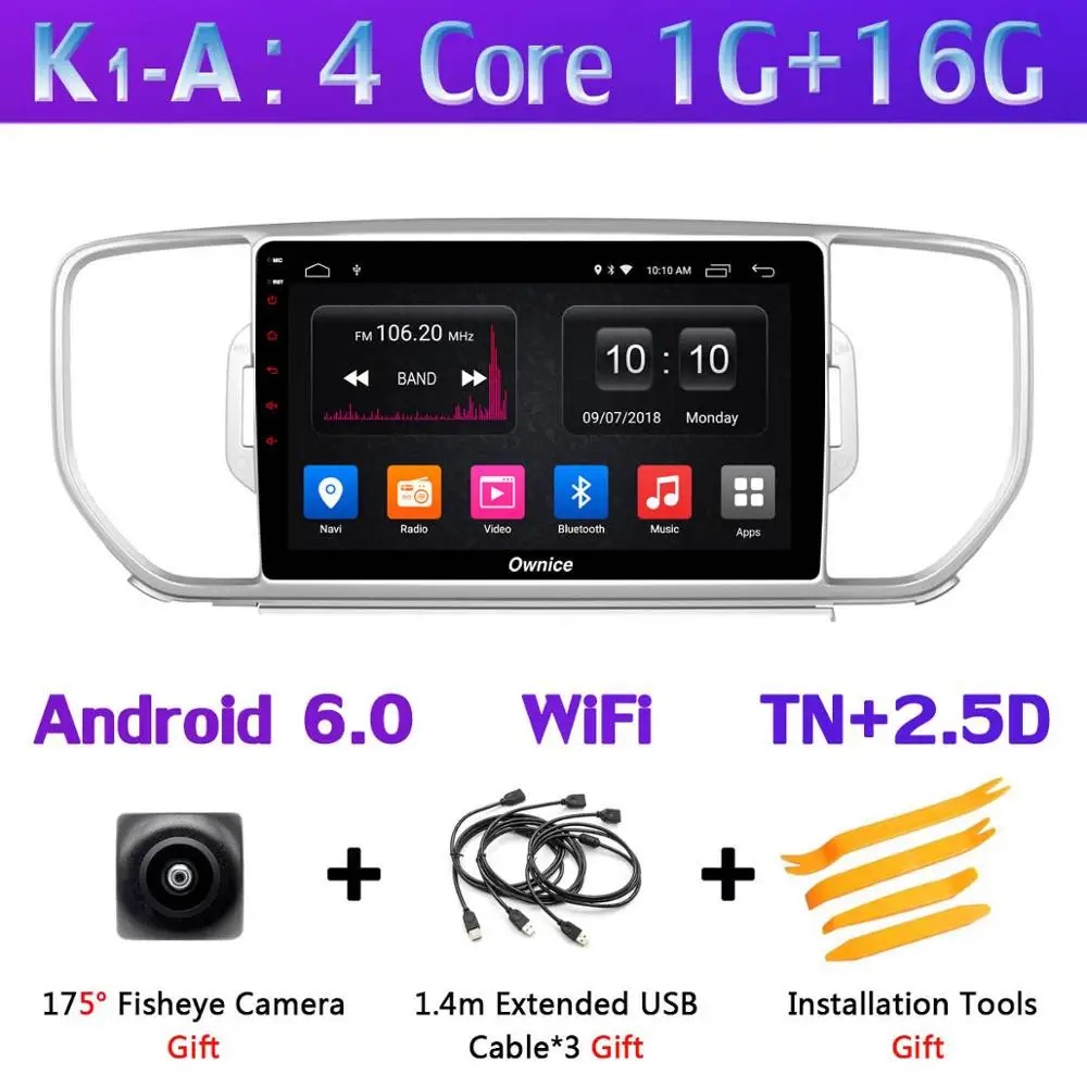 360 ° панорамный 4 аппарат не привязан к оператору сотовой связи 4G+ 64G Android 9,0 Автомобильный мультимедийный радио для Kia KX5 Sportage 4 gps навигации DSP CarPlay - Цвет: K1-A