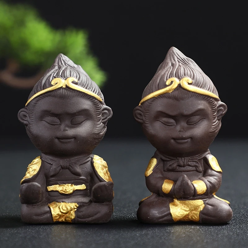 Китайский стиль фиолетовая Песочная керамика обезьянка плантация король злодей