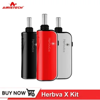 

Airistech Herbva X Dry Herb Vape Kit Vaporizer Pen 1000mah Heating Coil Head Core Vapor Glass Water Bubbler Pipe Vaporizador Kit