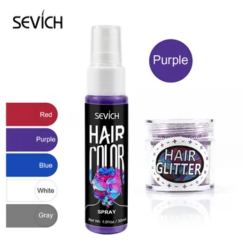 

30ml Party Instant Hair Color Disposable Quick Color Dye Easy Hair Styling Liquid Spray for Women Men Hair Style Instant 5 Color