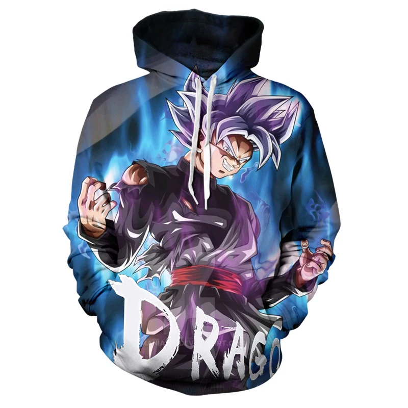 

2020 autumn anime print dragon ball hoodie for men and women 3D sweatshirt dragon ball z men goku pocket hoodie streetwear