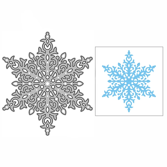 Scrapbooking Stamp Snowflakes  Metal Die Snowflakes Stamps - Metal Cutting  Dies - Aliexpress
