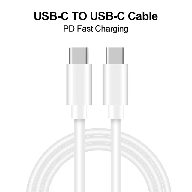 18 Вт PD usb type C зарядное устройство адаптер для iPhone 11 Pro XR X Xs Max 7 8 Быстрая зарядка QC3.0 Быстрая зарядка для samsung huawei Xiaomi - Цвет: C to C Cable
