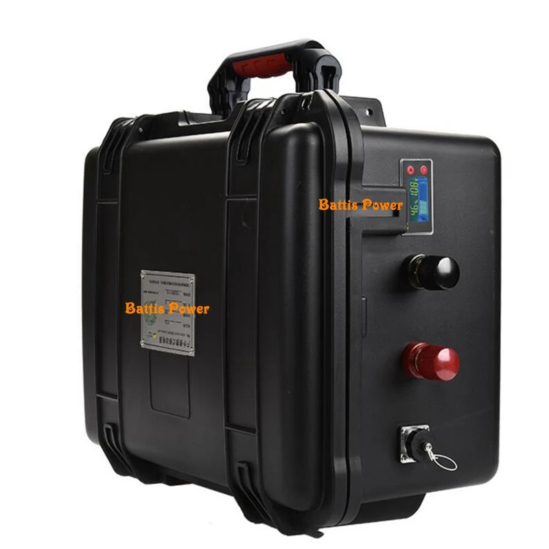 Водонепроницаемый 48v 200ah Lifepo4 батарея с 100A BMS для 5000W 4000w трехколесный мотоцикл Лодка автомобиля скутер мотоцикла или электровелосипеда+ 10A зарядное устройство